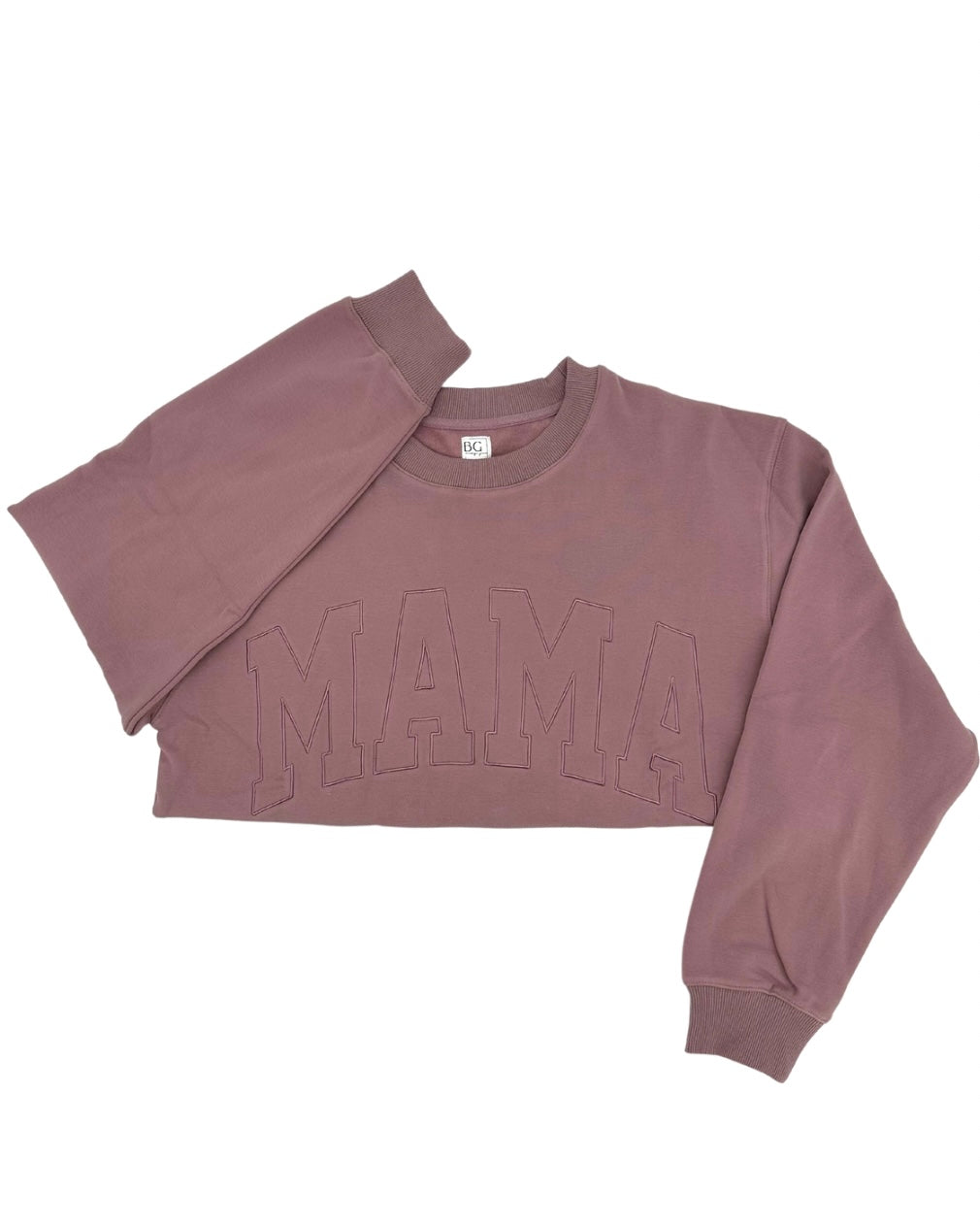 MAMA Drop Shoulder Crew - MAUVE - *updated fit*