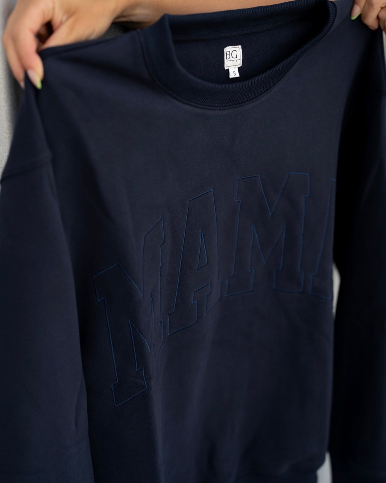 MAMA Drop Shoulder Crew - NAVY BLUE *updated fit*