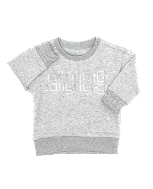 BUBS Crewneck - HEATHER GRAY *updated fit*