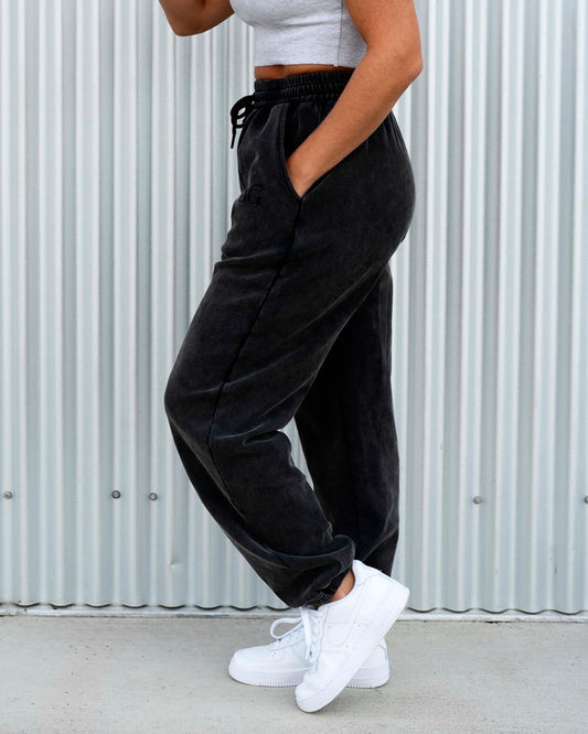 BG Sweatpants - Mineral Washed Black