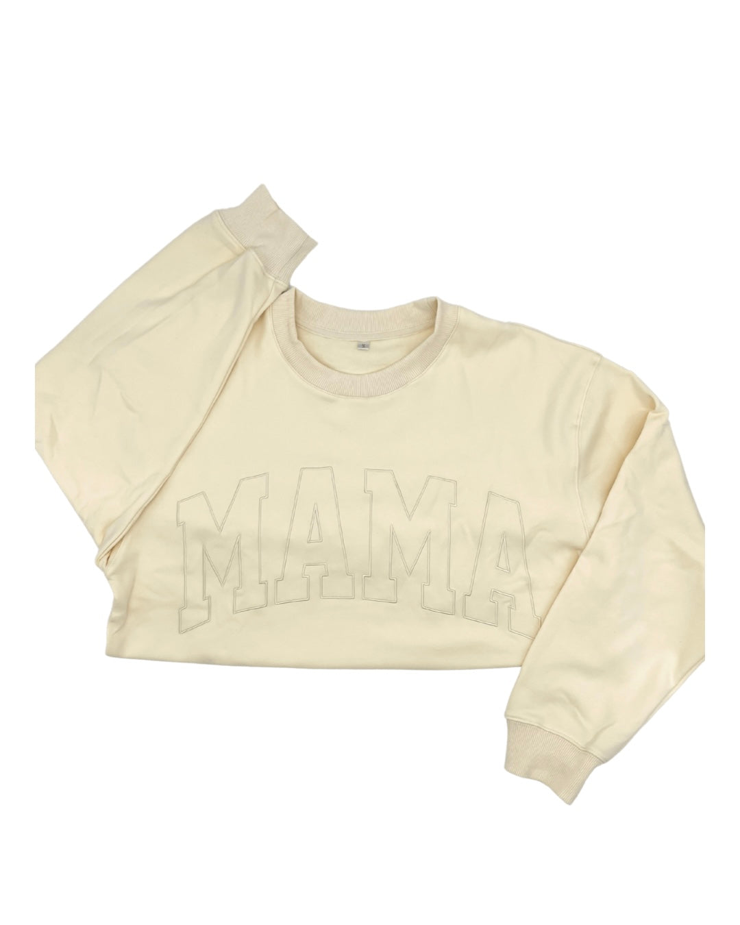 MAMA Drop Shoulder Crewneck -BUTTERCREAM *updated fit*